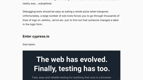 Sleeping better at night with cypress.io