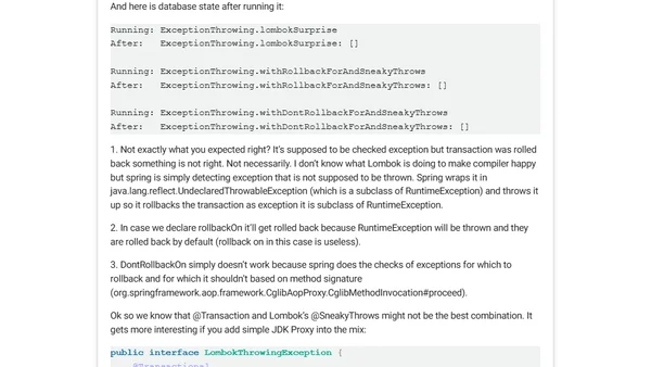 Error handling with @Transactional