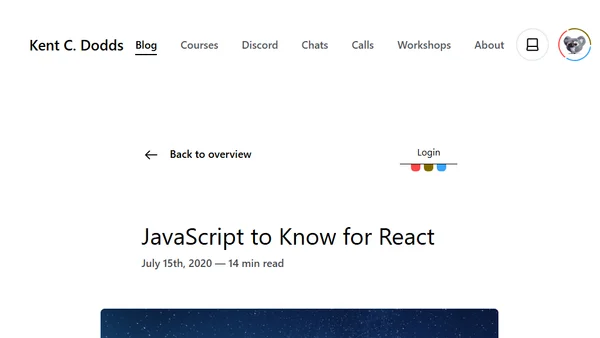JavaScript to Know for React