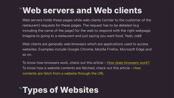 Introduction to the web