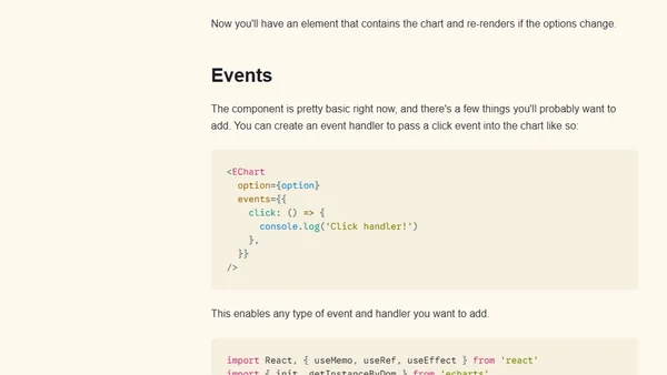 Enabling Apache ECharts in React for Data Visualization