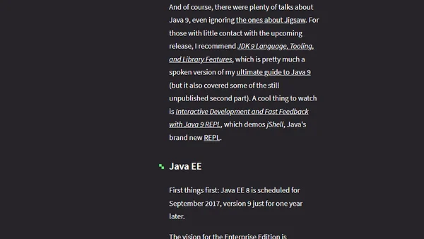 SPJCN III: JavaOne 2016