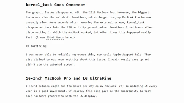 The LG UltraFine 5K, kernel_task, and Me