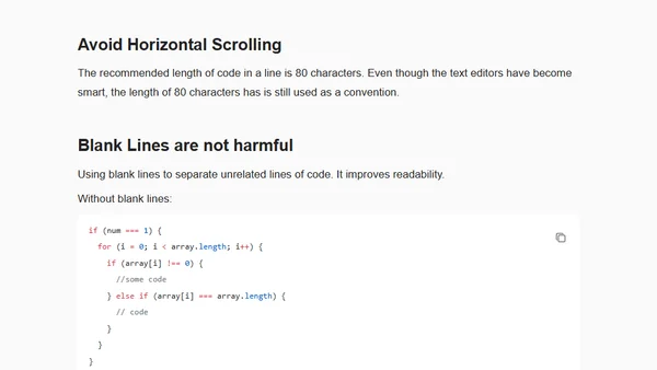 JavaScript Code Conventions