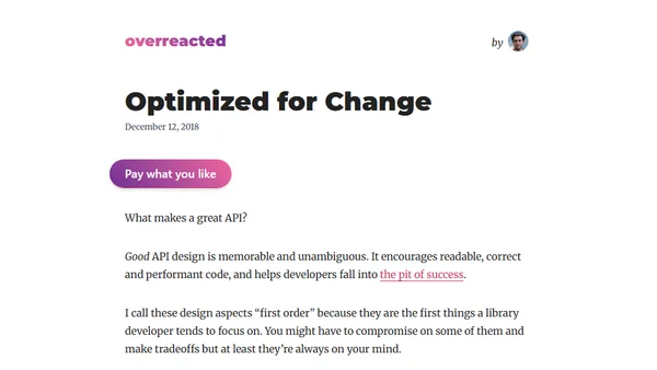 Optimized for Change