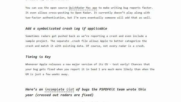 Writing Good Bug Reports
