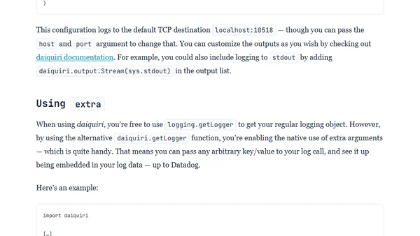 Python Logging with Datadog