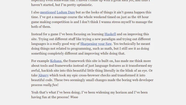 Widening the horizon