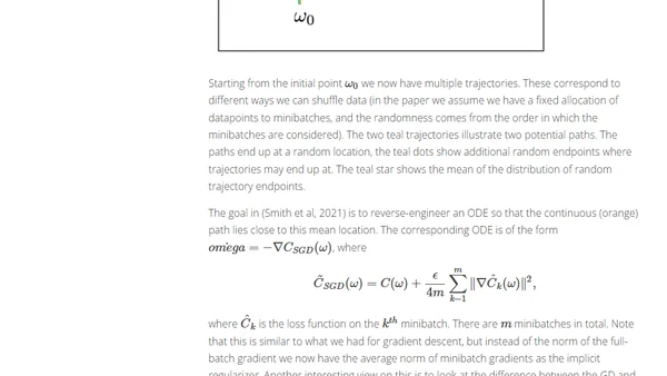 Notes on the Origin of Implicit Regularization in SGD