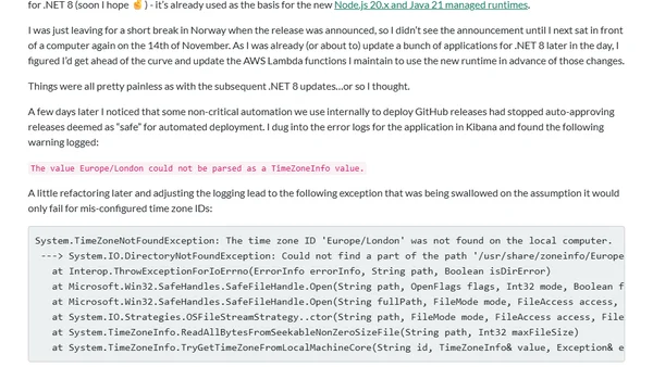Upgrading to .NET 8: Part 6 - The Stable Release