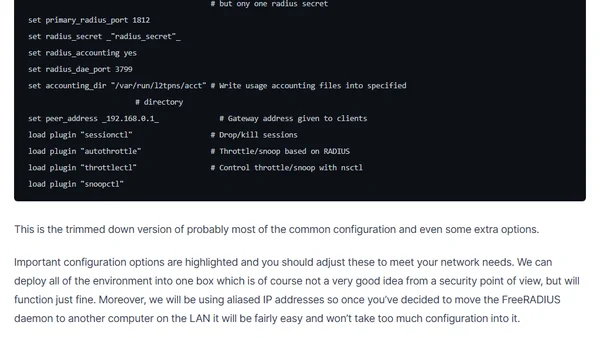 Practical VPns with l2tpns
