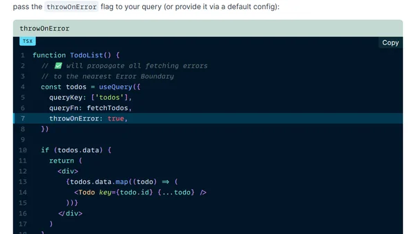 React Query Error Handling