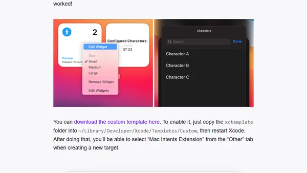 Creating configurable widgets for Big Sur (UPDATED)