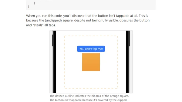 clipped() doesn’t affect hit testing
