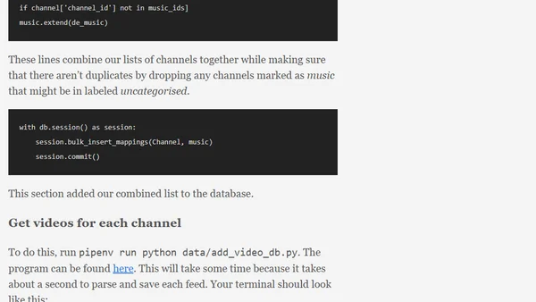 Building a YouTube-Twitter Bot, Part 2: Extracting List of New Uploads