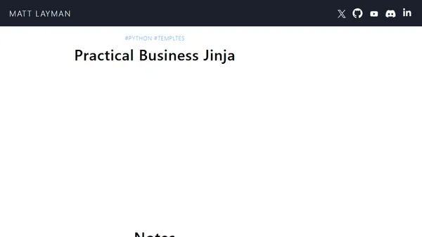 Practical Business Jinja
