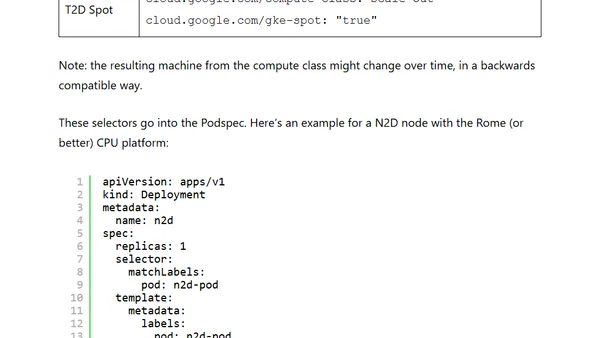 Mapping Machine Types to Autopilot Compute Classes