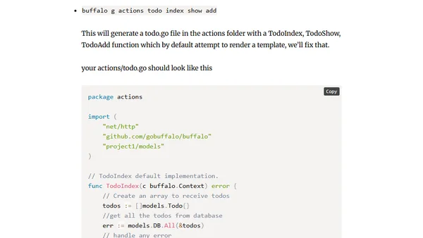 API With GO Buffalo, from zero to deploy