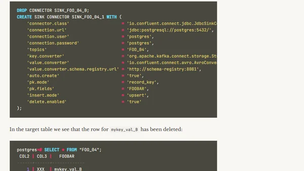 Kafka Connect JDBC Sink deep-dive: Working with Primary Keys