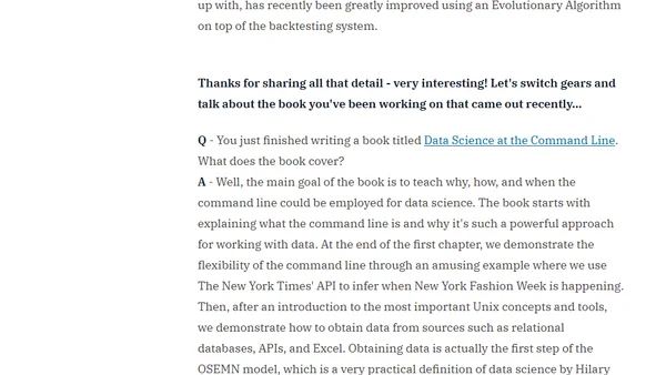 Anomalies, Concerts, and the Command Line