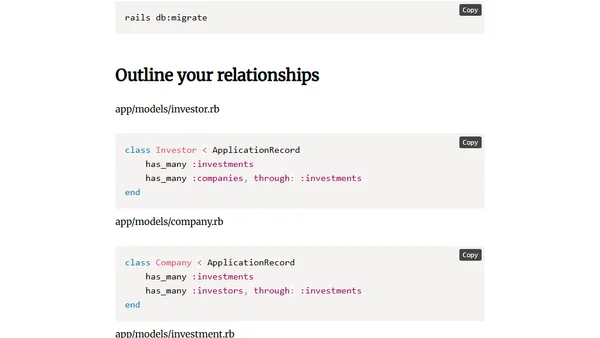 Ruby on Rails Tutorial - Many to Many Relationships
