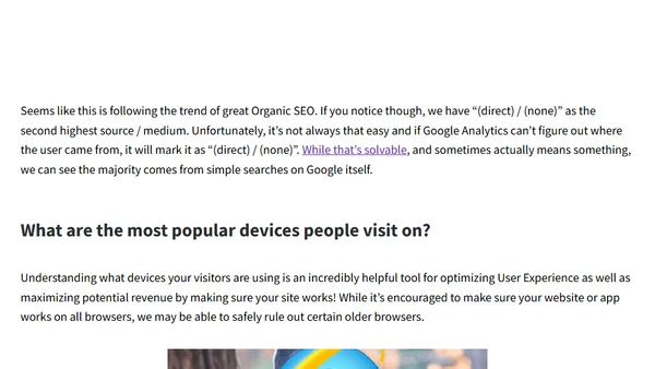 Making Sense of Google Analytics and the Traffic to Your Website