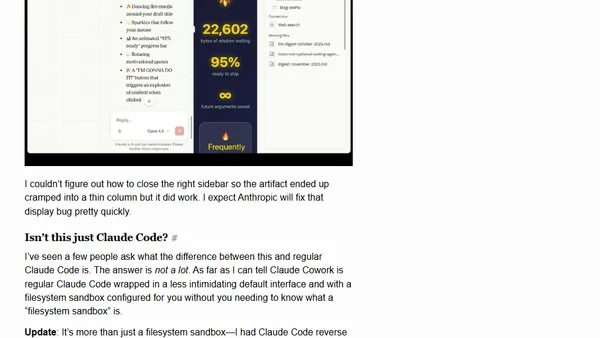 First impressions of Claude Cowork, Anthropic's general agent