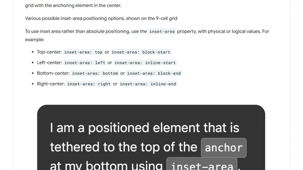 Introducing the CSS anchor positioning API