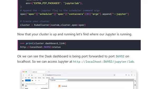 Running Jupyter in your Dask Kubernetes cluster