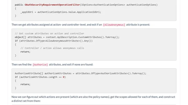 Testing Azure AD-protected APIs, part 1: Swagger UI