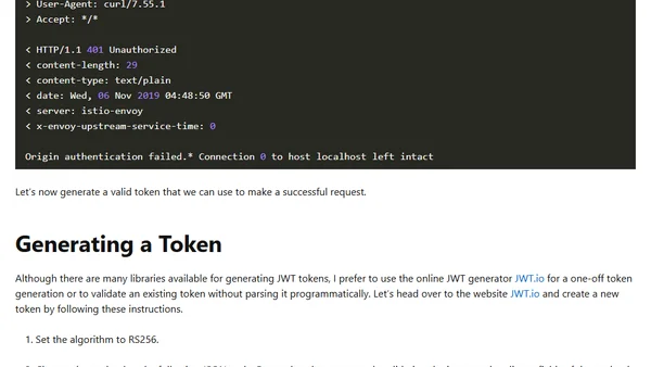 Origin Authentication and RBAC in Istio with Custom Identity Provider