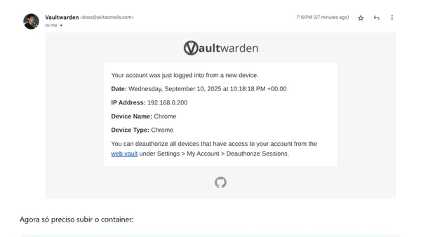 Omarchy 2.0 - Bitwarden Self-Hosted / VaultWarden
