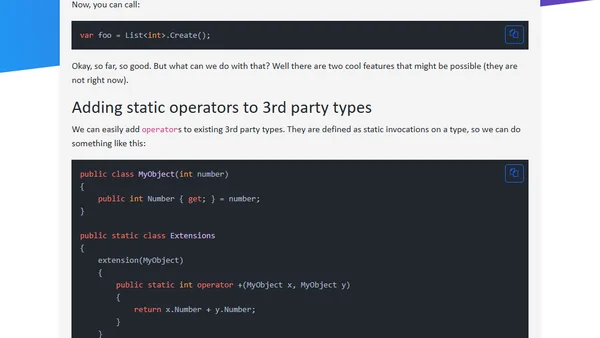 Extensions get an update in .NET 10