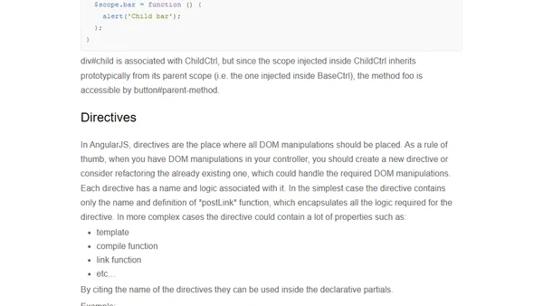 AngularJS in Patterns (Part 1). Overview of AngularJS