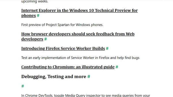 Browsers and Bugs 06/2015