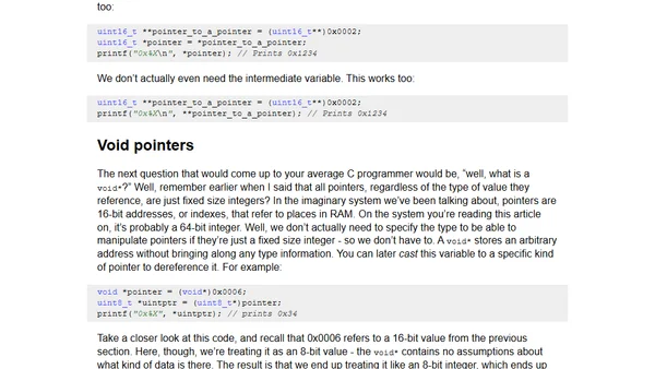 Understanding pointers
