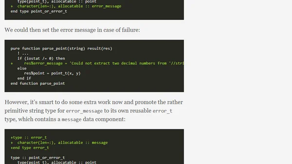 Fortran - Errors and error handling - Part 4 - Using an Either type