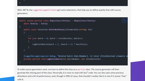A more flexible and enhanced way of logging in .NET 8