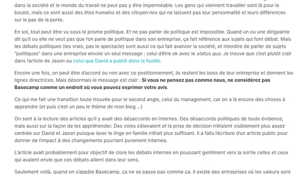 T'as changé Basecamp ... t'as changé ...