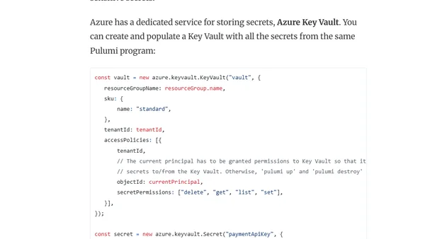 7 Ways to Deal with Application Secrets in Azure
