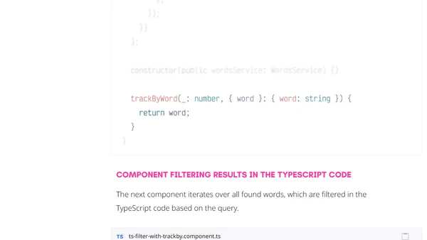 Writing a performant client-side filter with [hidden] and trackBy