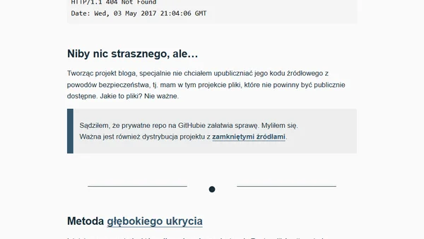 Chroń pliki konfiguracyjne projektu