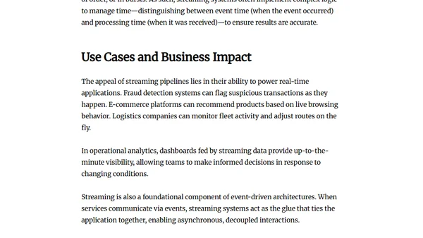 Introduction to Data Engineering Concepts | Streaming Data Fundamentals