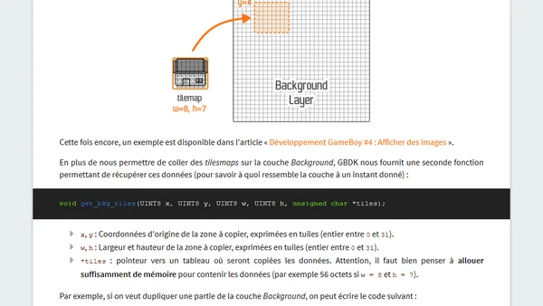 Développement GameBoy #6 : La couche « Background »