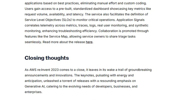 Revelations and Innovations: Unveiling the Spectacular Journey of re:Invent 2023 - Part 2