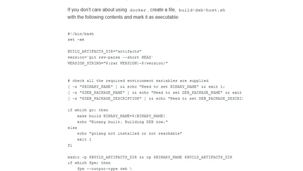 Quick and dirty debian packages for your Go application