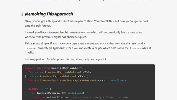 AbortController for expiry
