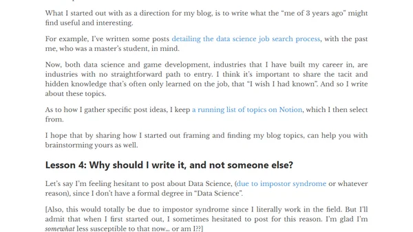 5 lessons I learned from writing online, for over a year