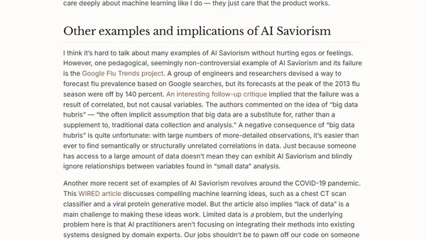 Get Rid of AI Saviorism