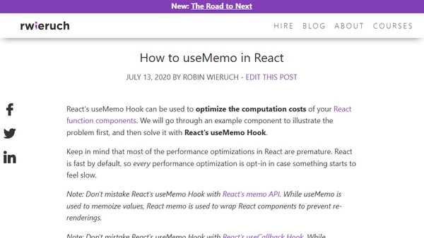 How to useMemo in React